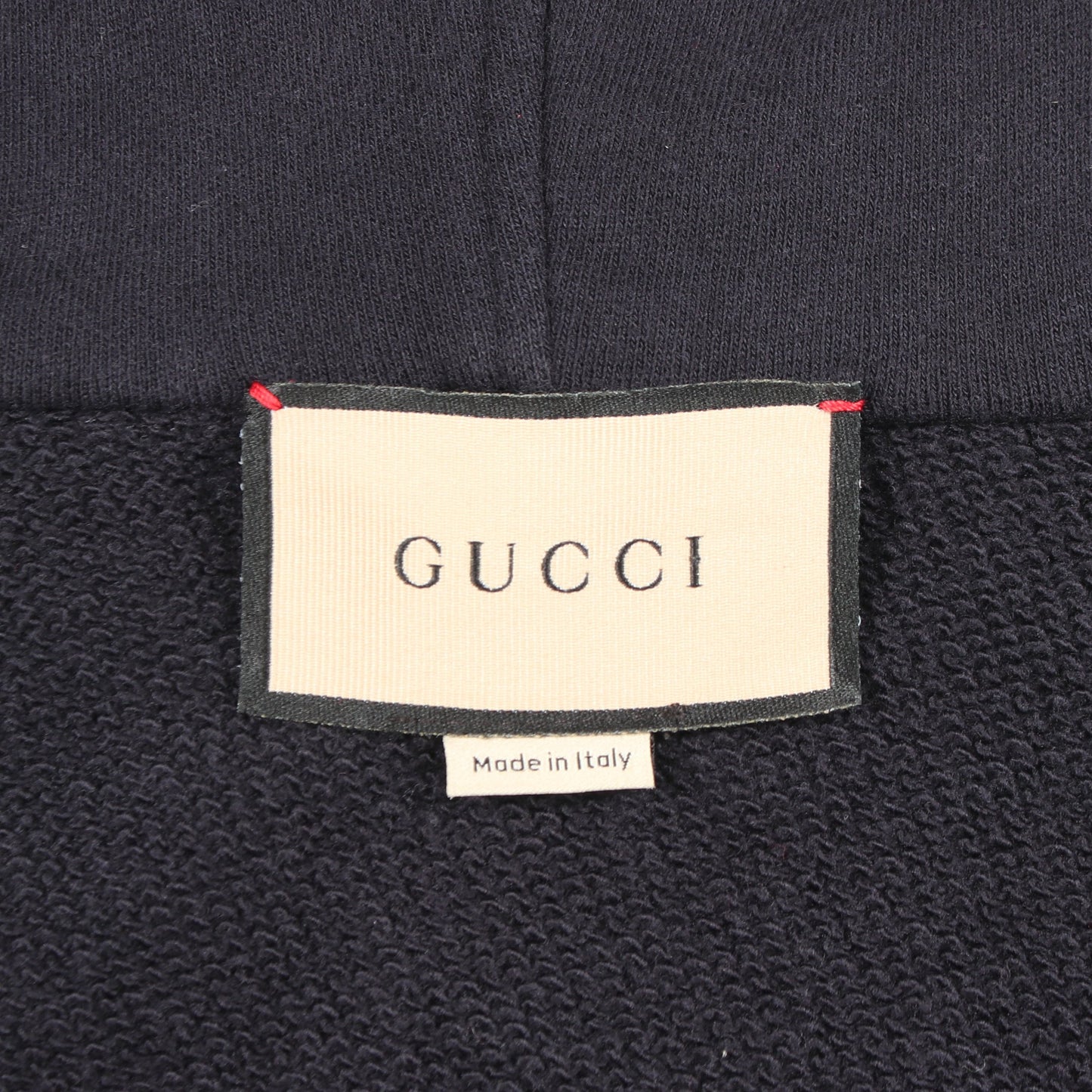 ウェブ シェリーライン ハーフジップ プルオーバーパーカー コットン ネイビー マルチカラー グッチ トップス GUCCI
