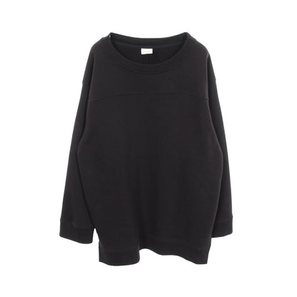 アシンメトリー スウェットシャツ コットン ブラック ドリスヴァンノッテン トップス DRIES VAN NOTEN