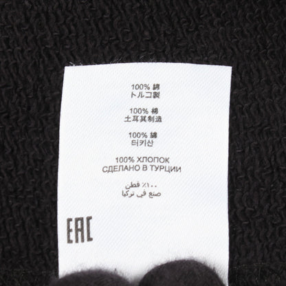 アシンメトリー スウェットシャツ コットン ブラック ドリスヴァンノッテン トップス DRIES VAN NOTEN