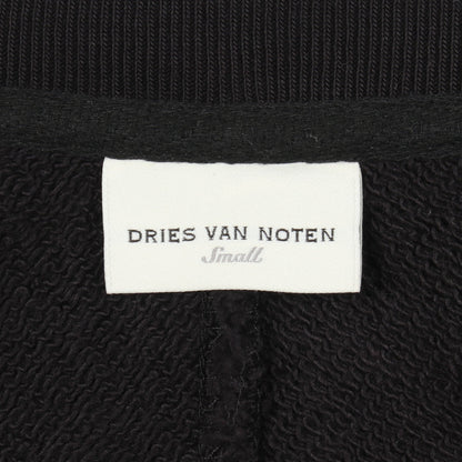 アシンメトリー スウェットシャツ コットン ブラック ドリスヴァンノッテン トップス DRIES VAN NOTEN