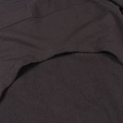 アシンメトリー スウェットシャツ コットン ブラック ドリスヴァンノッテン トップス DRIES VAN NOTEN