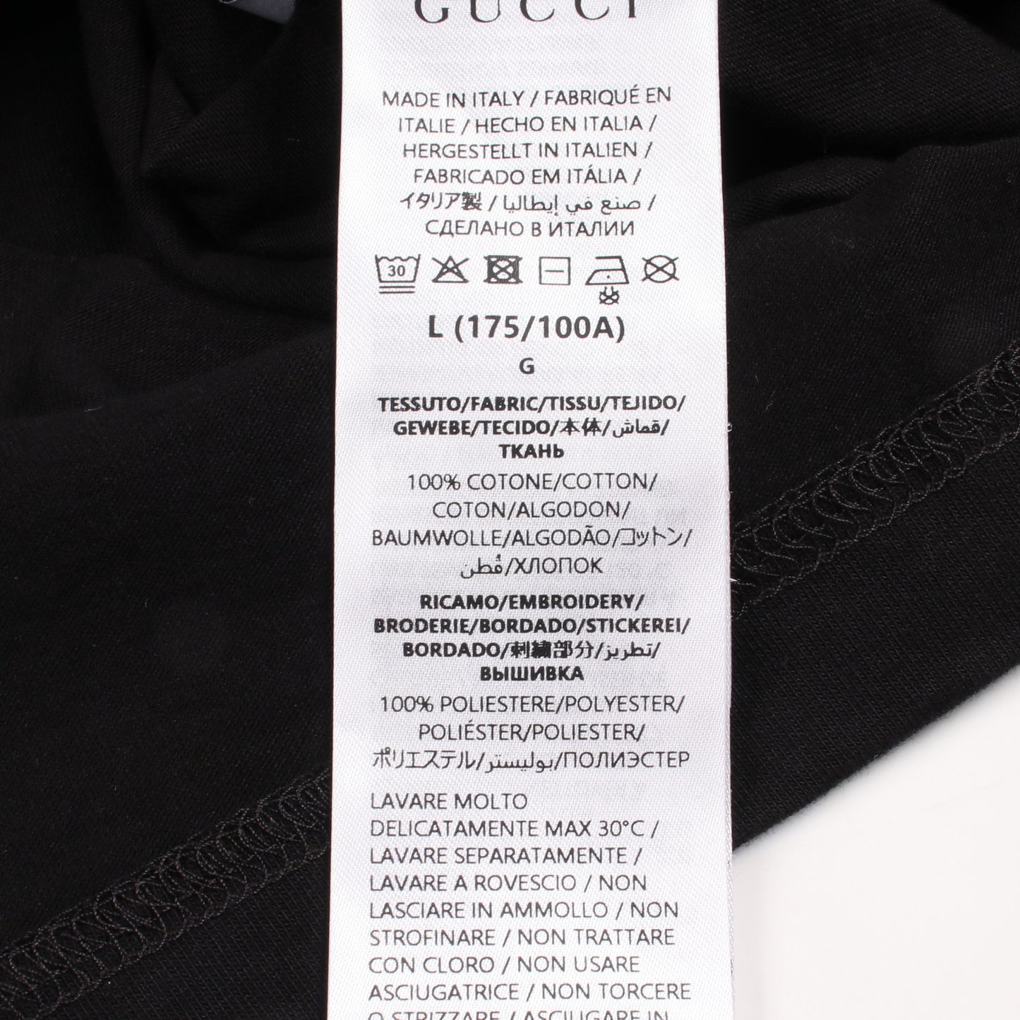 ロゴプリント 半袖Tシャツ コットン ブラック ブルー レッド グッチ
