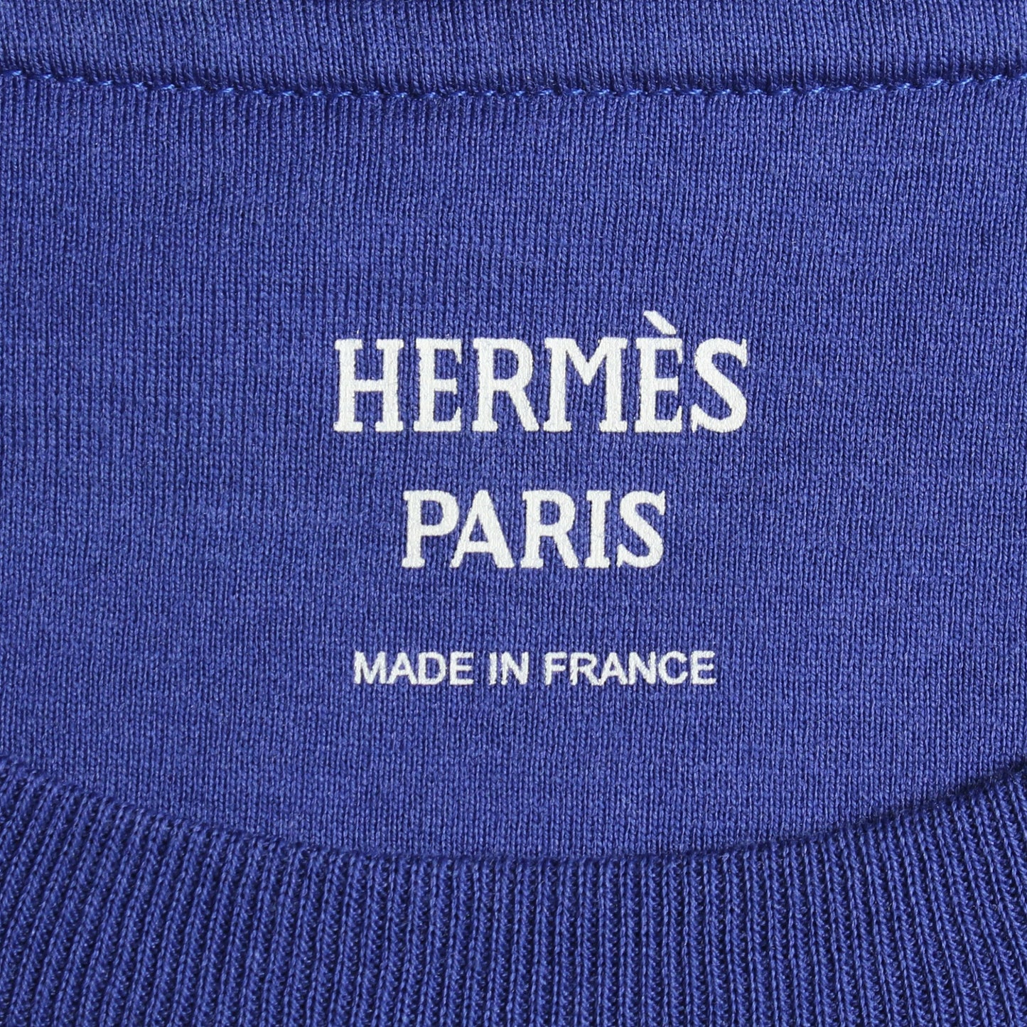 FANTAISIE D'ETRIERS 半袖Tシャツ コットン ブルー エルメス トップス HERMES