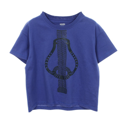 FANTAISIE D'ETRIERS 半袖Tシャツ コットン ブルー エルメス トップス HERMES