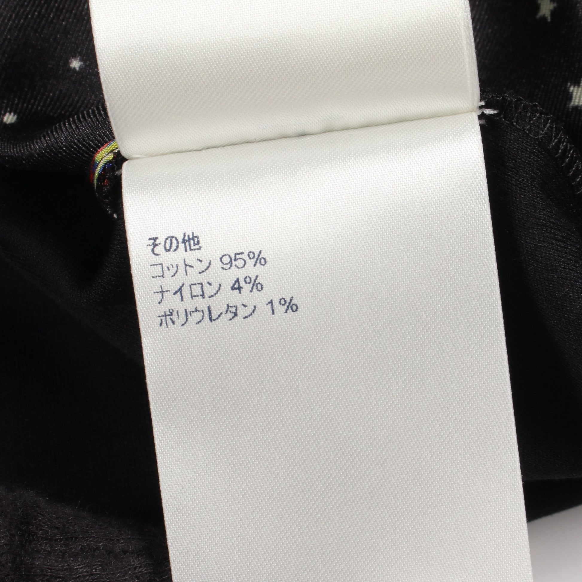 ギャラクシー 総柄 半袖Tシャツ シルク コットン ブラック マルチカラー ルイヴィトン トップス LOUIS VUITTON