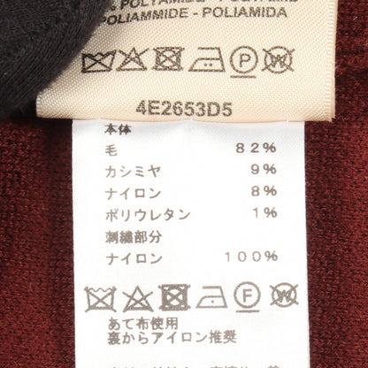 ETRIERS STIRRS ニット ウール カシミヤ ブラウン アイボリー オレンジ エルメス トップス HERMES