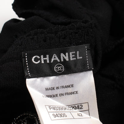ココマークボタン カーディガン レーヨン ブラック シャネル トップス CHANEL