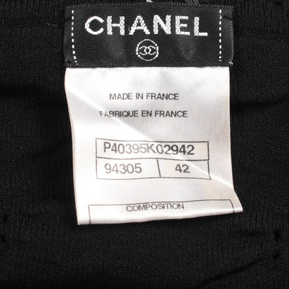 ココマークボタン カーディガン レーヨン ブラック シャネル トップス CHANEL