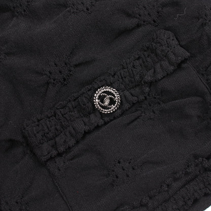 ココマークボタン カーディガン レーヨン ブラック シャネル トップス CHANEL