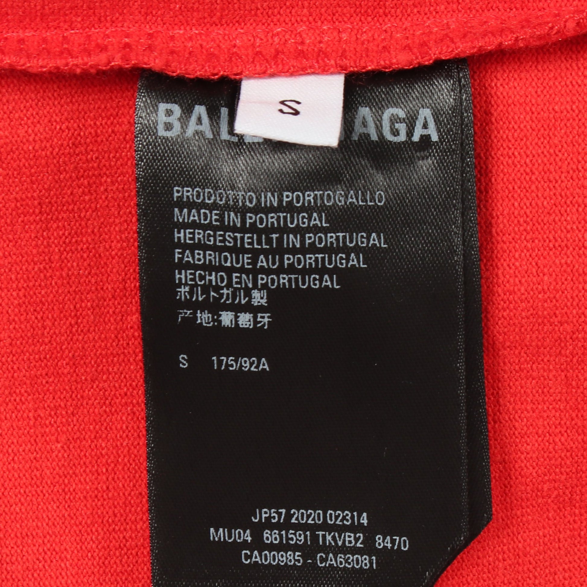 Cut-UP 青山店限定 再構築 半袖Tシャツ コットン グレー レッド マルチカラー バレンシアガ トップス BALENCIAGA