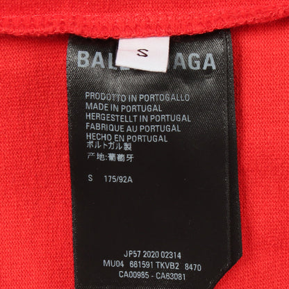 Cut-UP 青山店限定 再構築 半袖Tシャツ コットン グレー レッド マルチカラー バレンシアガ トップス BALENCIAGA