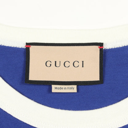 GUCCI LOVERS PLEASURE CLUB 半袖Tシャツ コットン グリーン ブルー グッチ トップス GUCCI