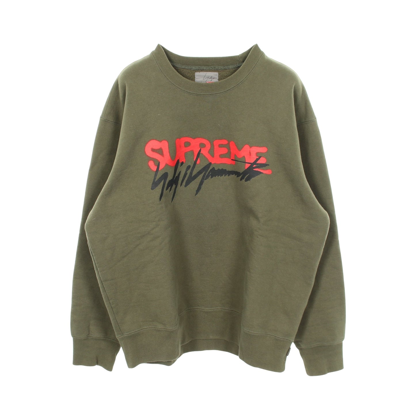 Supreme × YOHJI YAMAMOTO スウェットシャツ コットン カーキグリーン シュプリーム トップス Supreme