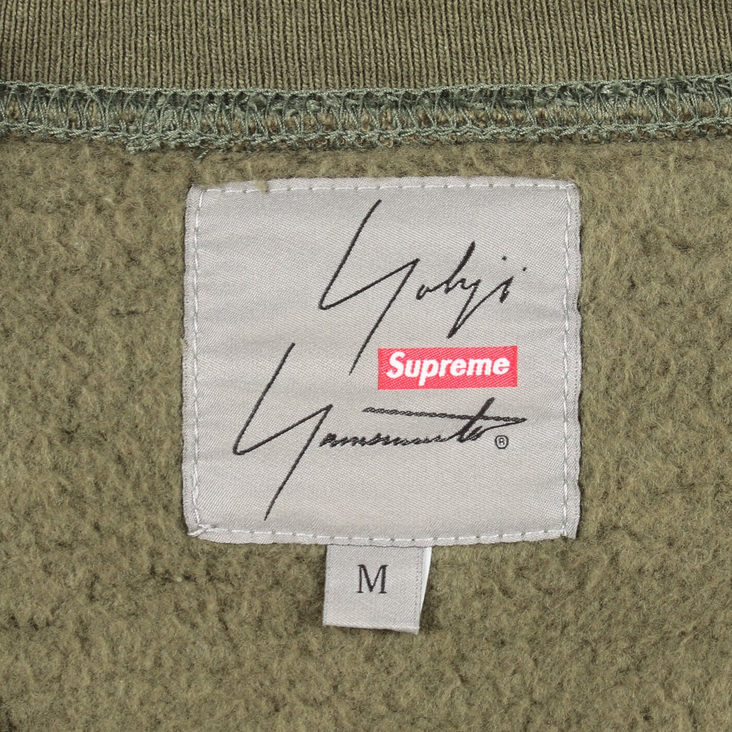 Supreme × YOHJI YAMAMOTO スウェットシャツ コットン カーキグリーン シュプリーム トップス Supreme