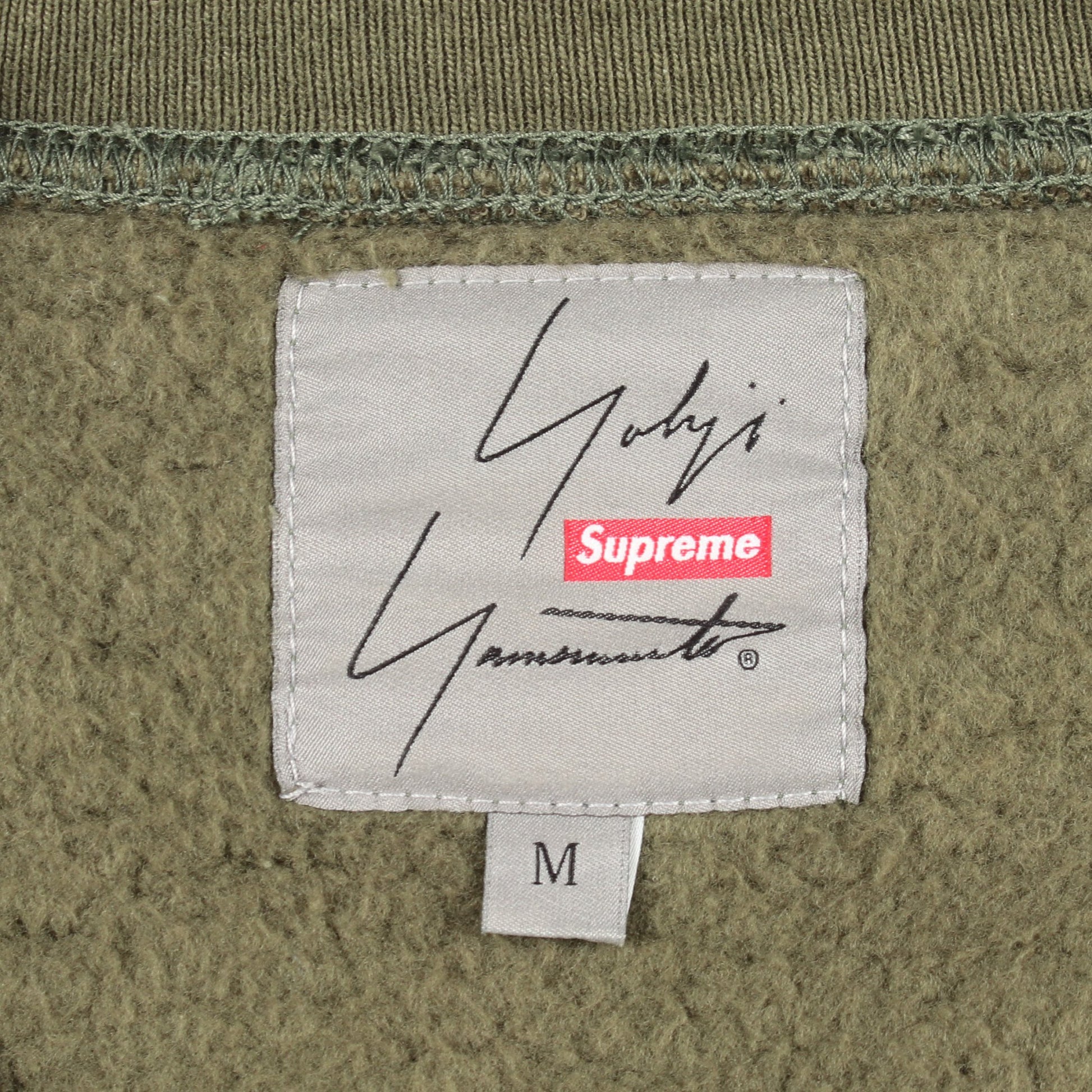 Supreme × YOHJI YAMAMOTO スウェットシャツ コットン カーキグリーン シュプリーム トップス Supreme