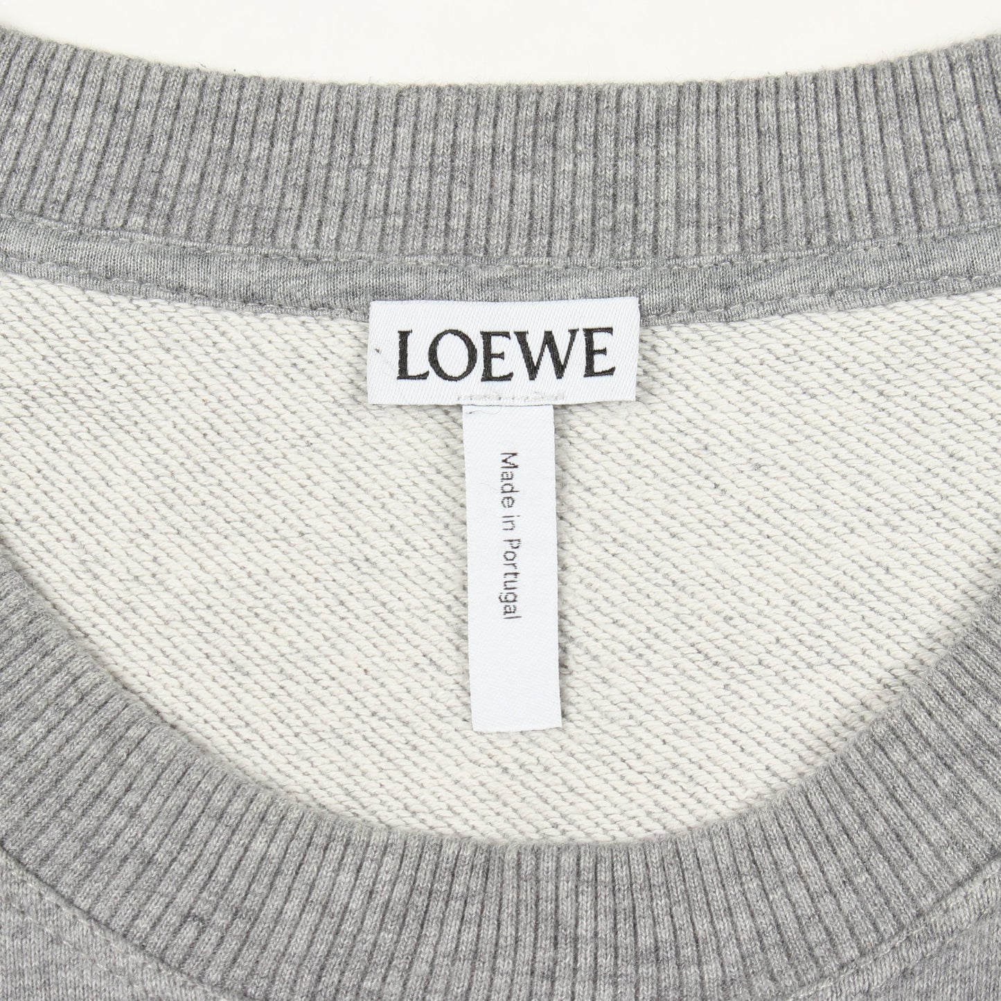アナグラム刺繍 スウェットシャツ コットン グレー ロエベ トップス LOEWE