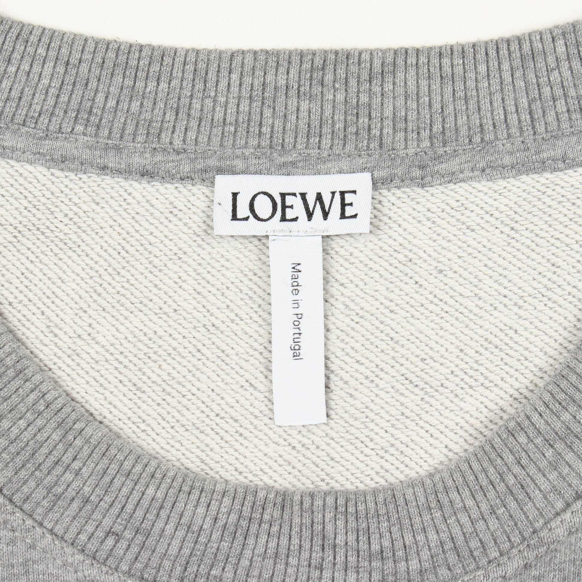 アナグラム刺繍 スウェットシャツ コットン グレー ロエベ トップス LOEWE