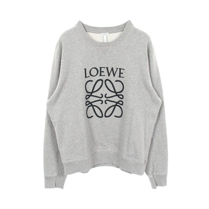 アナグラム刺繍 スウェットシャツ コットン グレー ロエベ トップス LOEWE