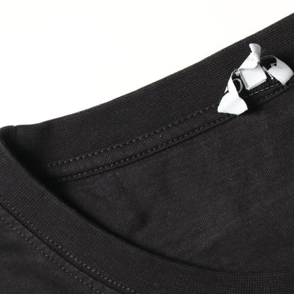 アナグラム刺繍 クルーネック 半袖Tシャツ クルーネック 半袖 コットン ブラック ロエベ トップス LOEWE