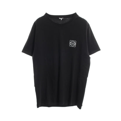 アナグラム刺繍 クルーネック 半袖Tシャツ クルーネック 半袖 コットン ブラック ロエベ トップス LOEWE