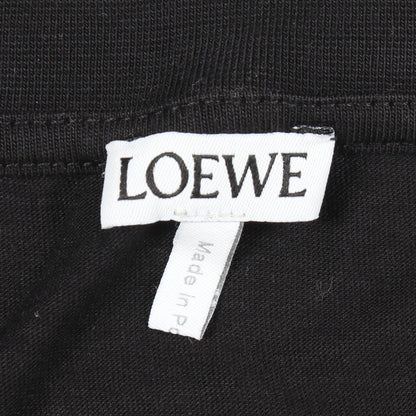 アナグラム刺繍 クルーネック 半袖Tシャツ クルーネック 半袖 コットン ブラック ロエベ トップス LOEWE