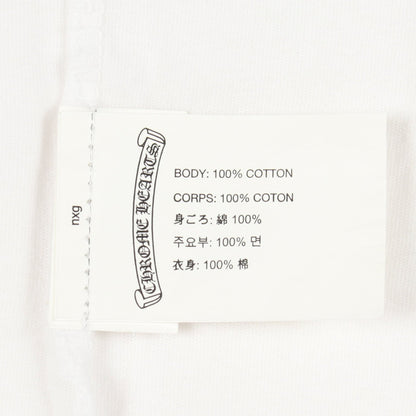 FUCK YOU アームロゴ クルーネック 長袖Tシャツ コットン ホワイト クロムハーツ トップス Chrome Hearts