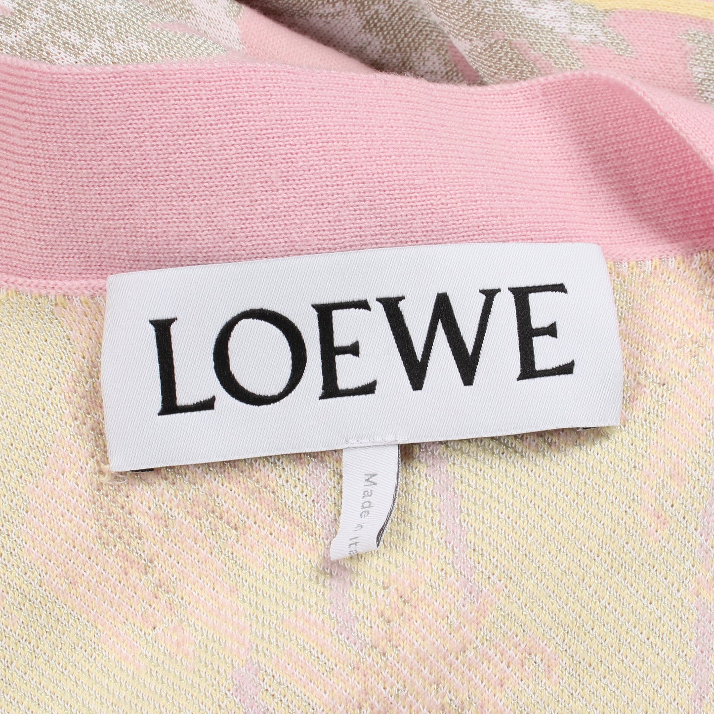 花柄 オーバーサイズ カーディガン レーヨン ウール ピンク ライトグリーン ロエベ トップス LOEWE