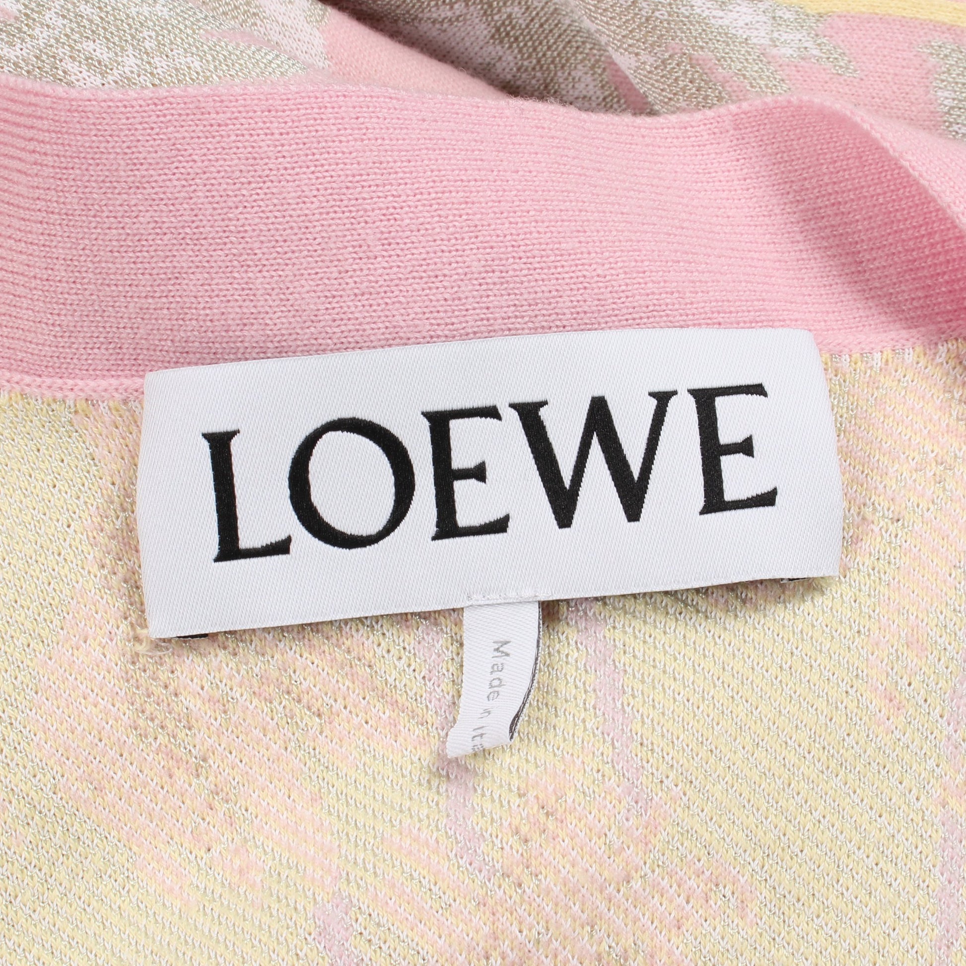 花柄 オーバーサイズ カーディガン レーヨン ウール ピンク ライトグリーン ロエベ トップス LOEWE