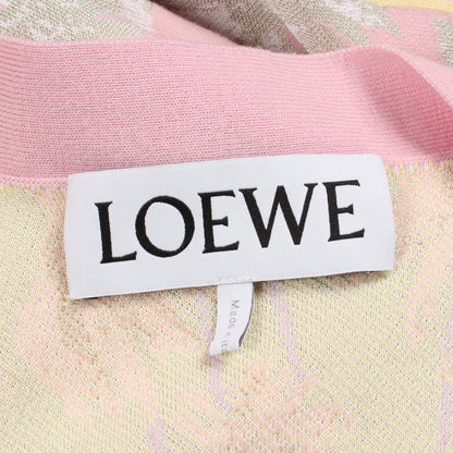 花柄 オーバーサイズ カーディガン レーヨン ウール ピンク ライトグリーン ロエベ トップス LOEWE