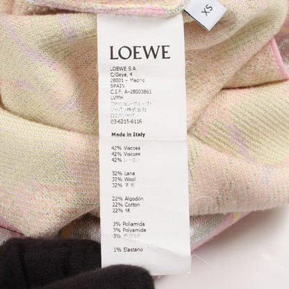 花柄 オーバーサイズ カーディガン レーヨン ウール ピンク ライトグリーン ロエベ トップス LOEWE