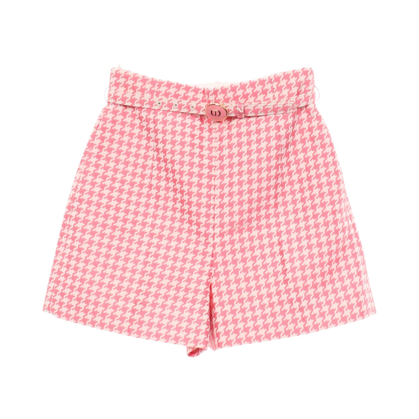 千鳥格子柄 ショーツ パンツ コットン ビスコース ピンク ホワイト クリスチャンディオール ボトムス Christian Dior