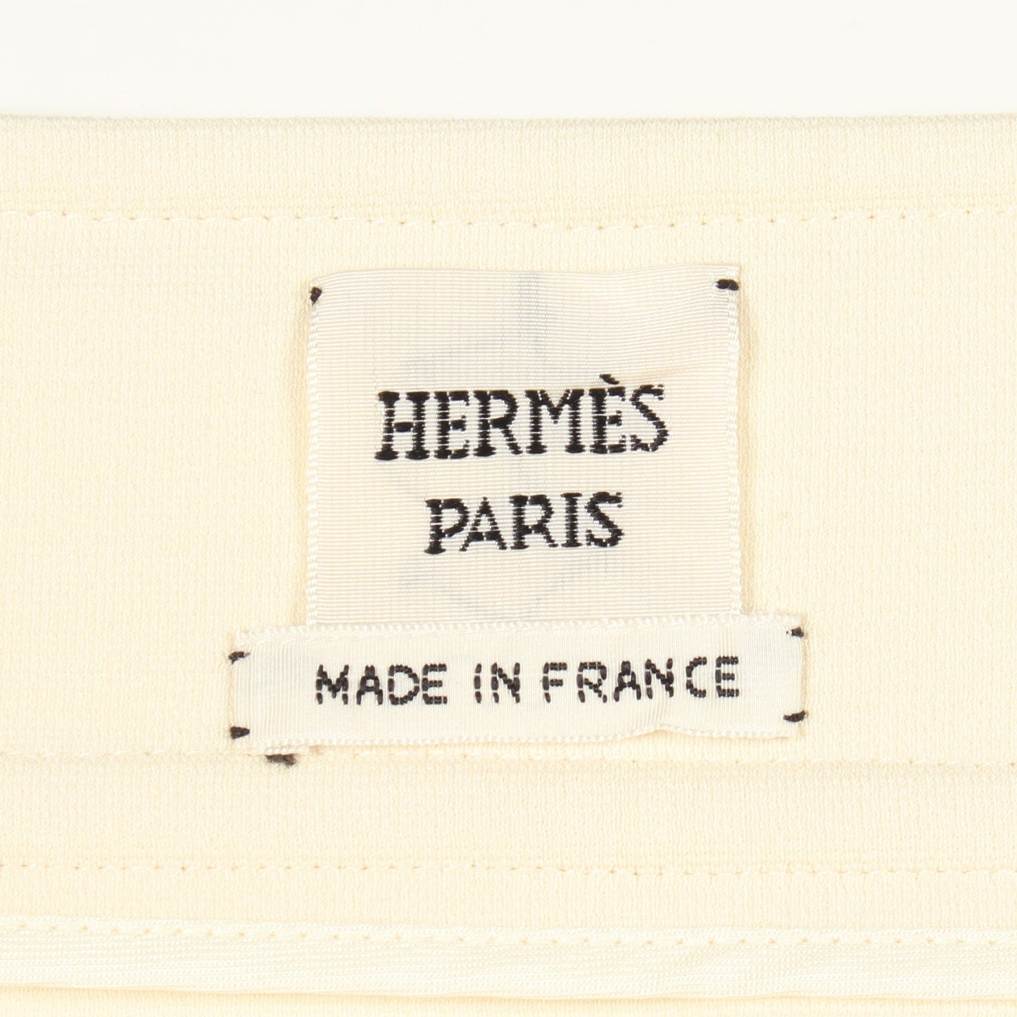 JUPE TRAPEZE スカート レーヨン アイボリー エルメス ボトムス HERMES