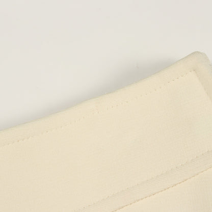 JUPE TRAPEZE スカート レーヨン アイボリー エルメス ボトムス HERMES