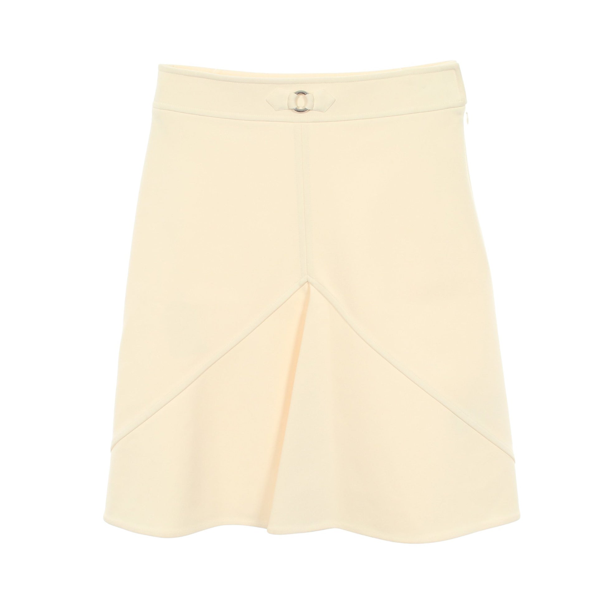 JUPE TRAPEZE スカート レーヨン アイボリー エルメス ボトムス HERMES