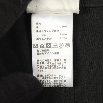 シェーヌダンクルチェーン スカート ウール ブラック エルメス