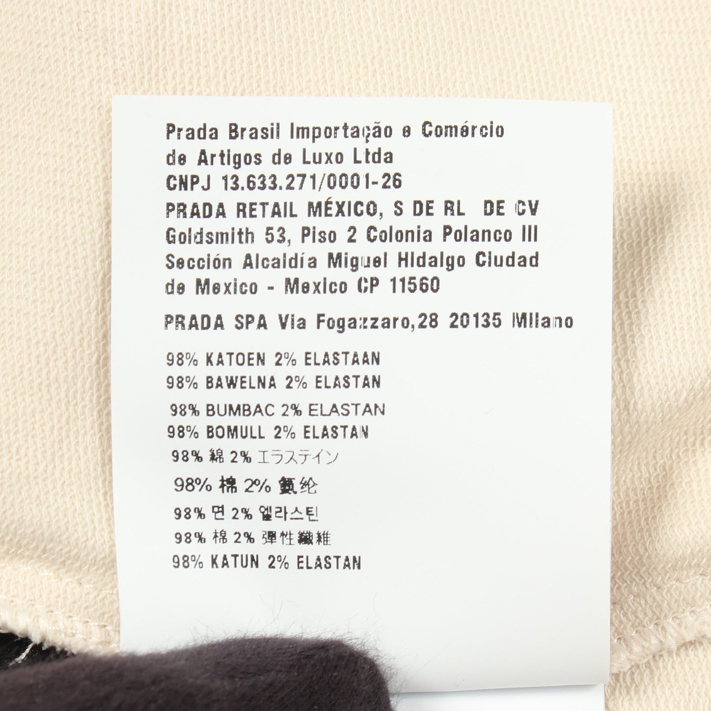 ストレッチ フード付き スウェット ワンピース コットン ライトベージュ プラダ ワンピース PRADA