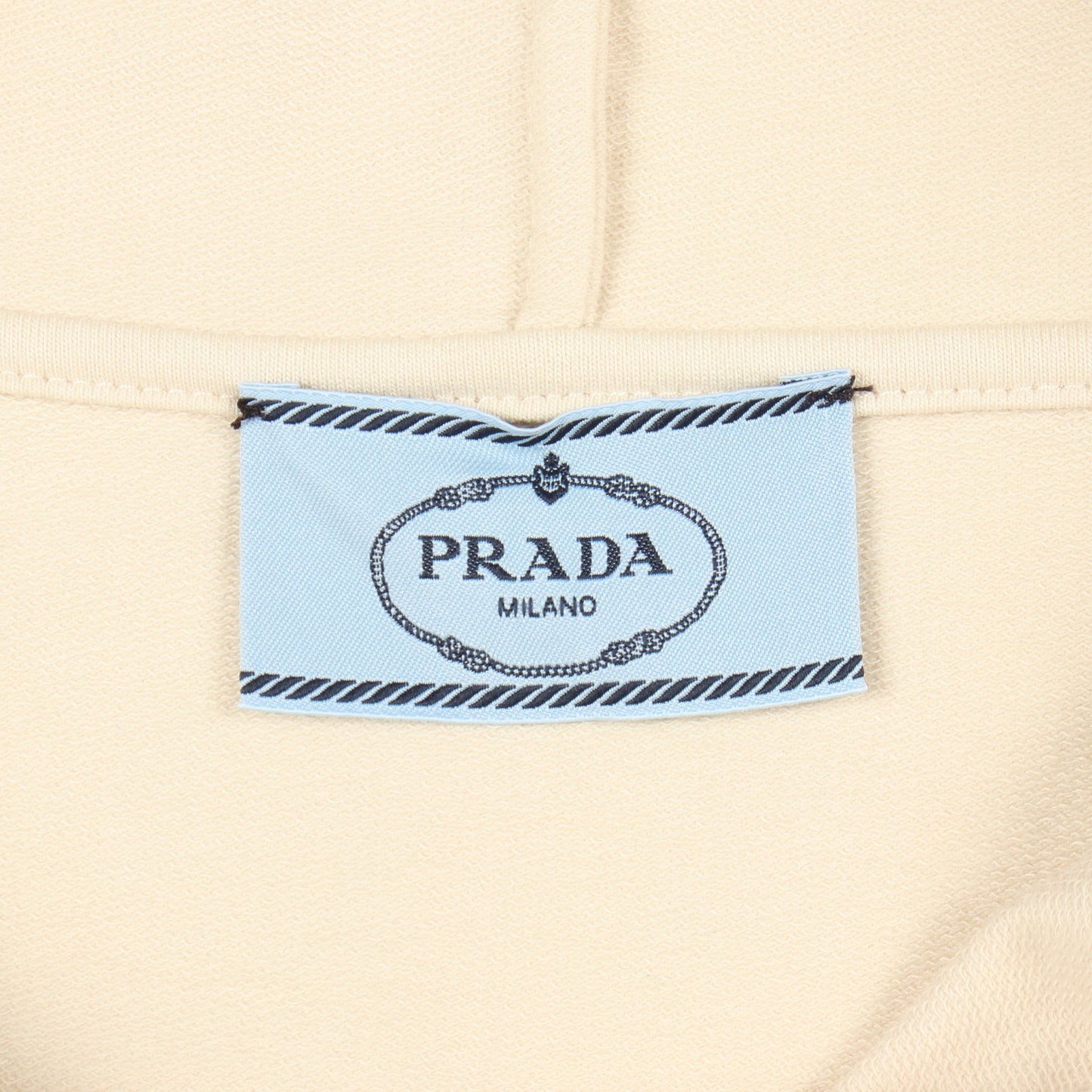 ストレッチ フード付き スウェット ワンピース コットン ライトベージュ プラダ ワンピース PRADA