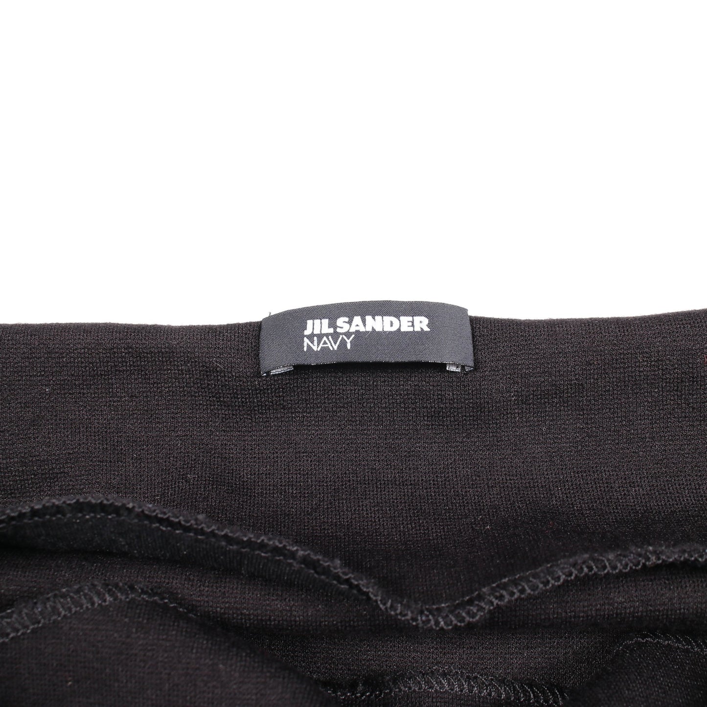 切替 プリーツ 長袖 ワンピース レーヨン ブラック ジルサンダーネイビー ワンピース JIL SANDER NAVY