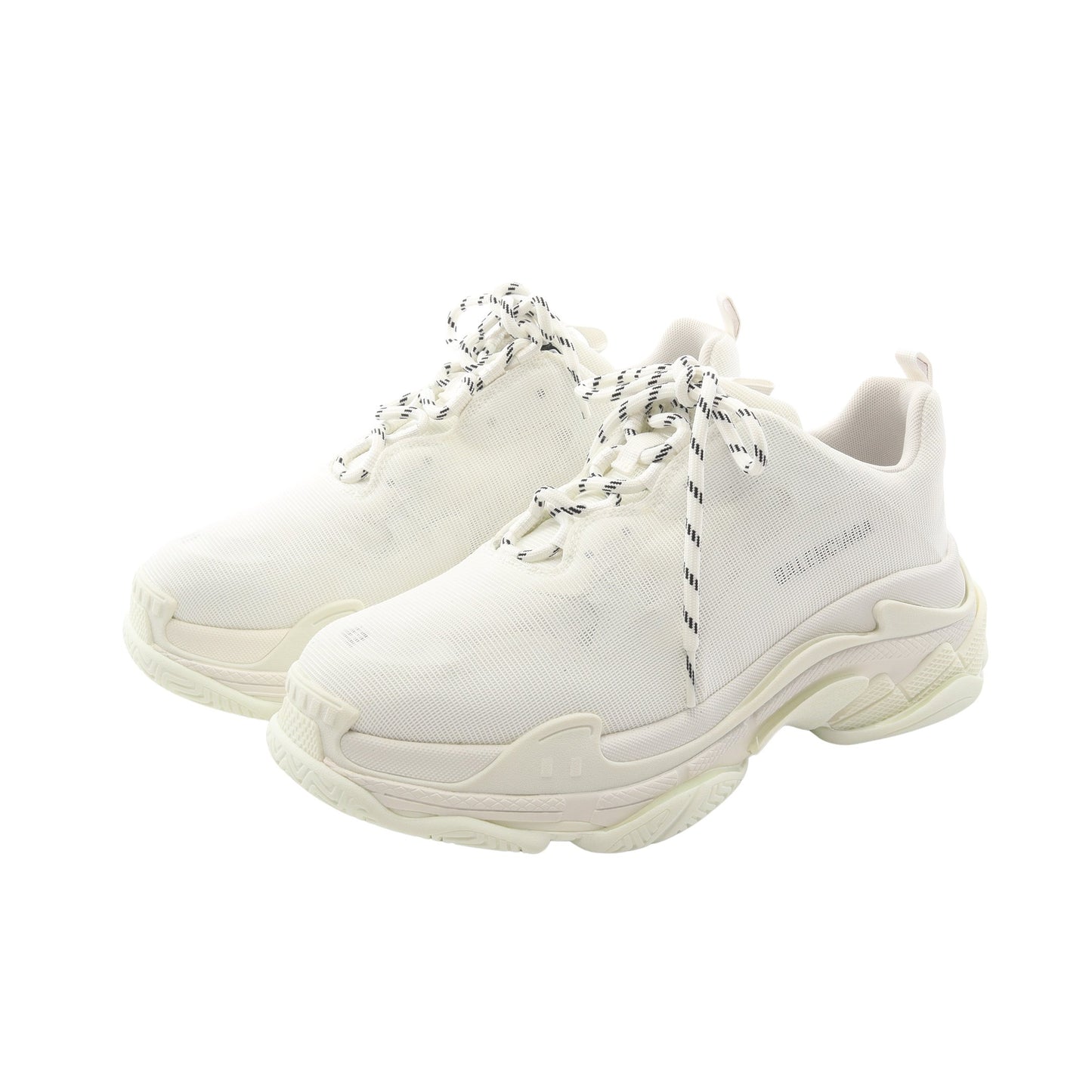 Triple S トリプルS メッシュ スニーカー ファブリック ホワイト バレンシアガ