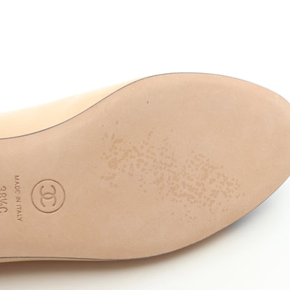 BALLERINA バレリーナ ココマーク バレエシューズ レザー ベージュ ブラック シャネル シューズ CHANEL
