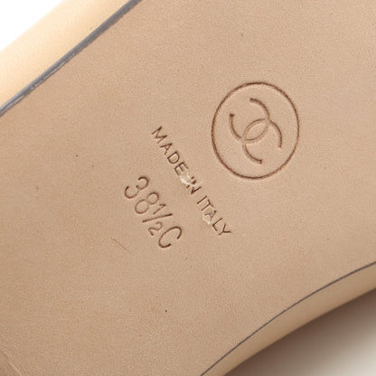 BALLERINA バレリーナ ココマーク バレエシューズ レザー ベージュ ブラック シャネル シューズ CHANEL
