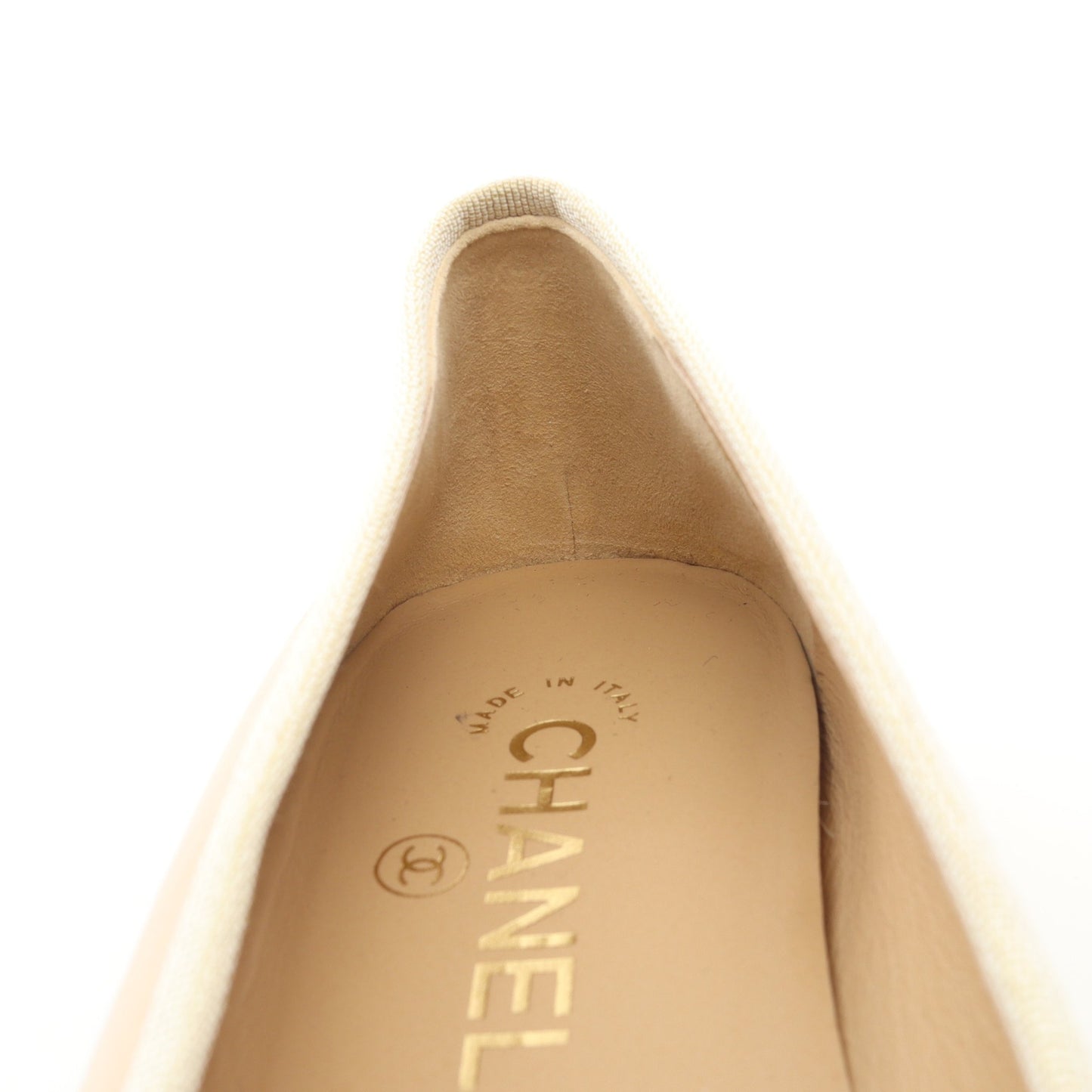 BALLERINA バレリーナ ココマーク バレエシューズ レザー ベージュ ブラック シャネル シューズ CHANEL
