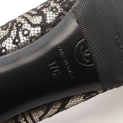 レース パンプス ファブリック フェイクパール ブラック シャネル シューズ CHANEL