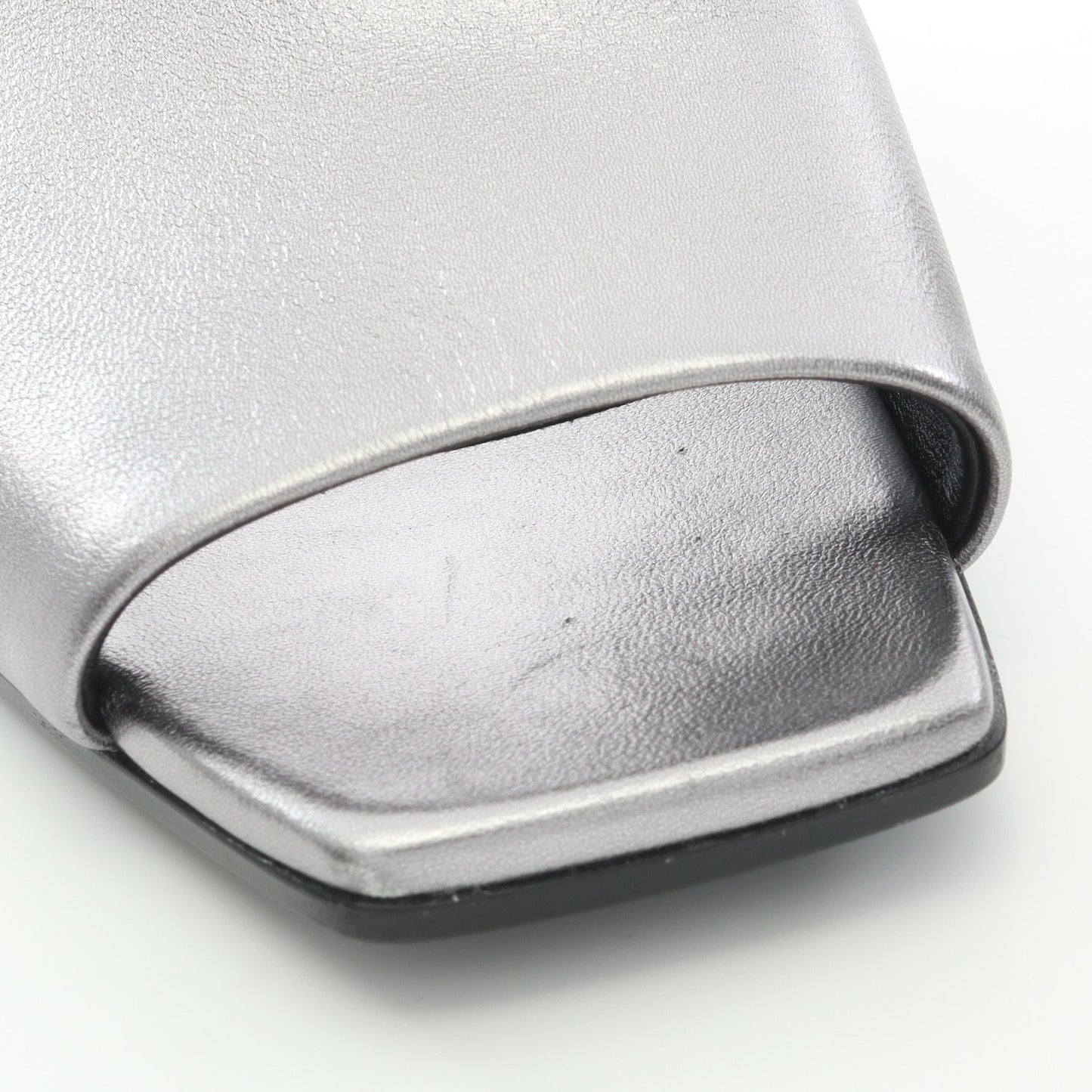 IDOLE アイドル ミュール サンダル レザー シルバー エルメス シューズ HERMES