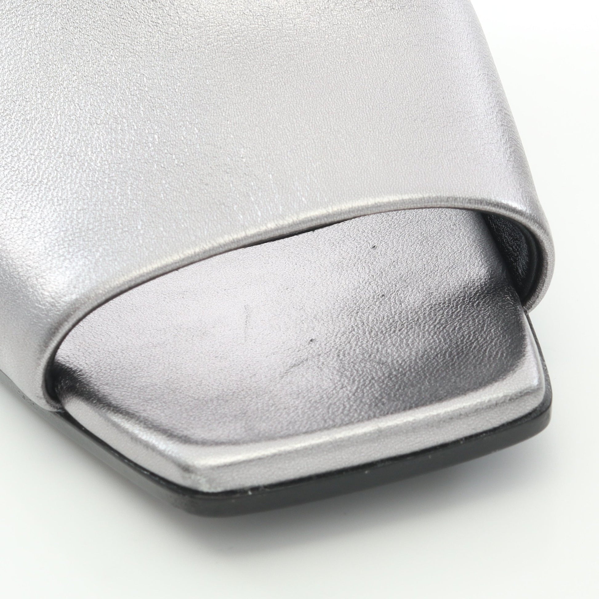 IDOLE アイドル ミュール サンダル レザー シルバー エルメス シューズ HERMES