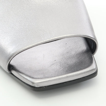 IDOLE アイドル ミュール サンダル レザー シルバー エルメス シューズ HERMES