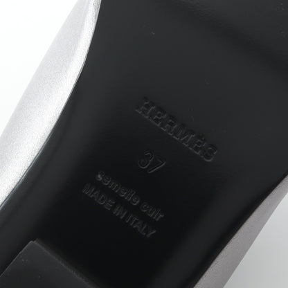 IDOLE アイドル ミュール サンダル レザー シルバー エルメス シューズ HERMES