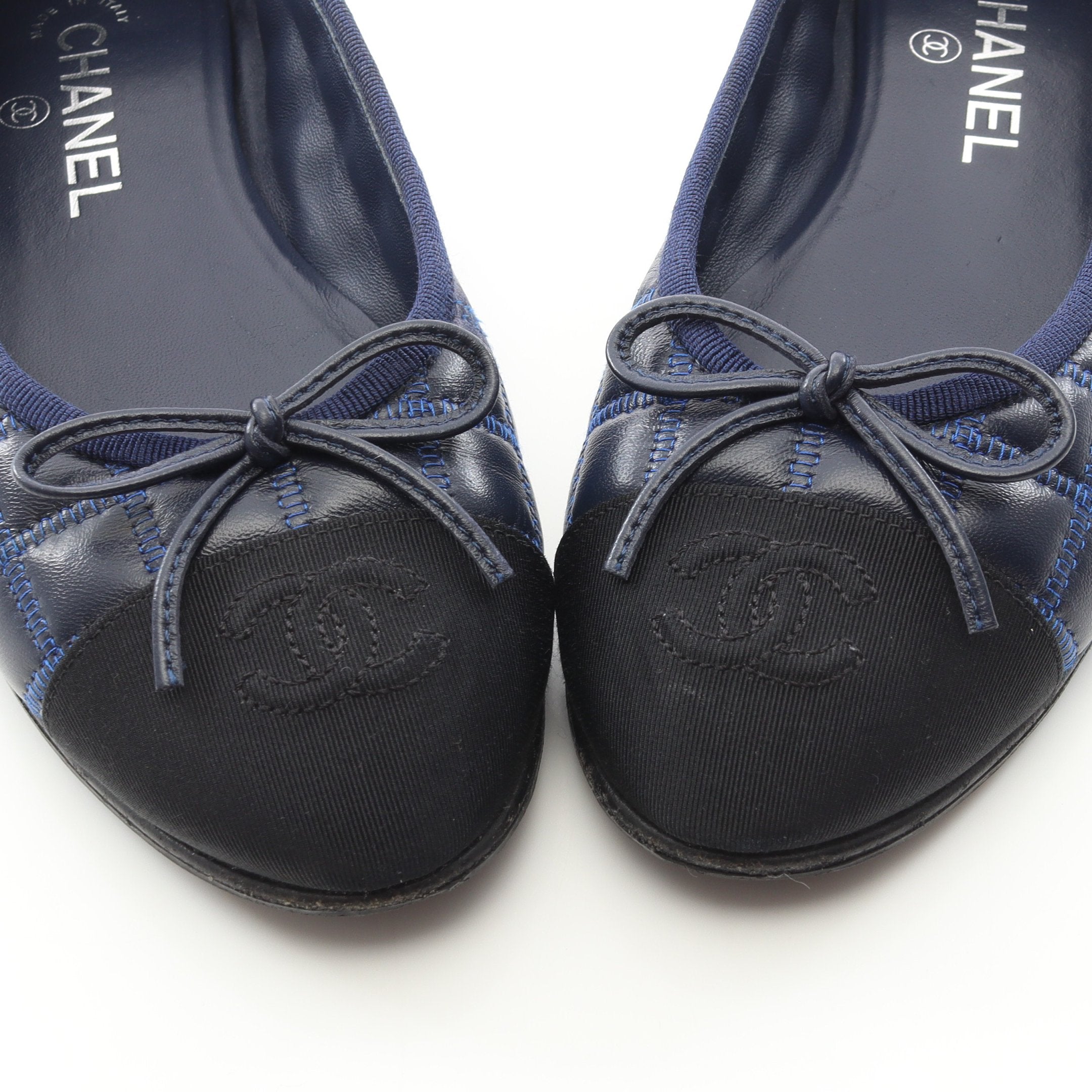 BALLERINA バレリーナ ココマーク バレエシューズ レザー サテン