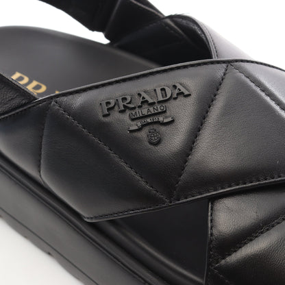CALZATURE DONNA サンダル レザー ブラック プラダ シューズ PRADA