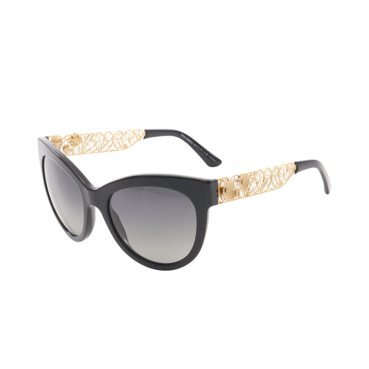 フラワー装飾 グラデーションレンズ サングラス GP ブラック ゴールド ドルチェアンドガッバーナ 財布・小物 DOLCE&GABBANA